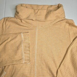 ANTHROPOLOGIE MAEVE Women's Large Tai Cowl Neck Mustard Yellow Sweater -1338